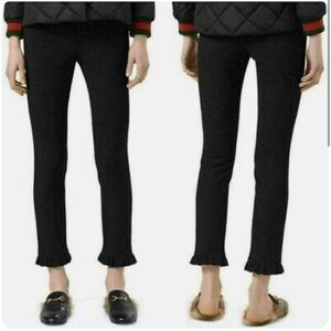 𝅺GUCCI Ruffle Hem Trousers.